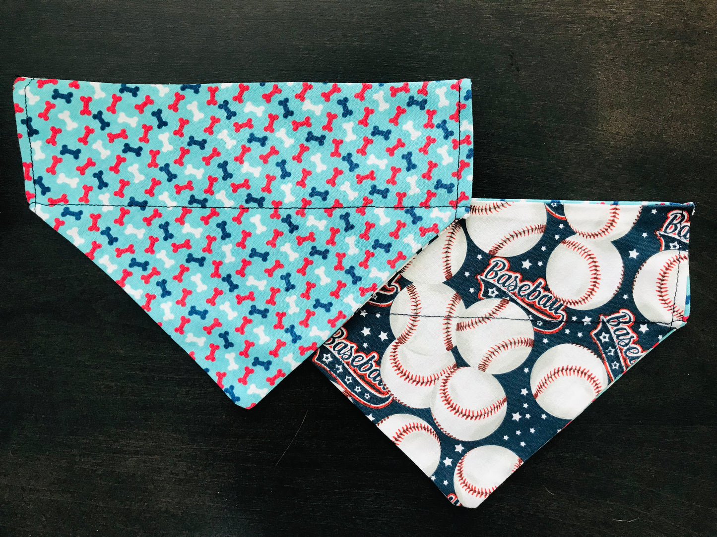 Red*White*Blue Bones/Baseballs (Dark Blue)