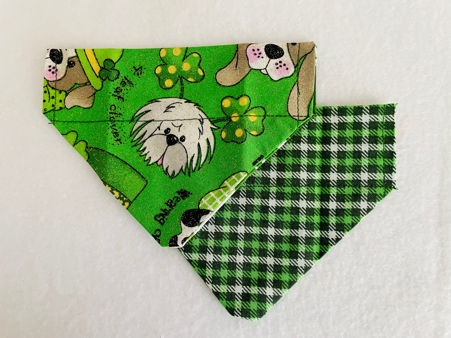 St. Patty Dogs/Green Plaid