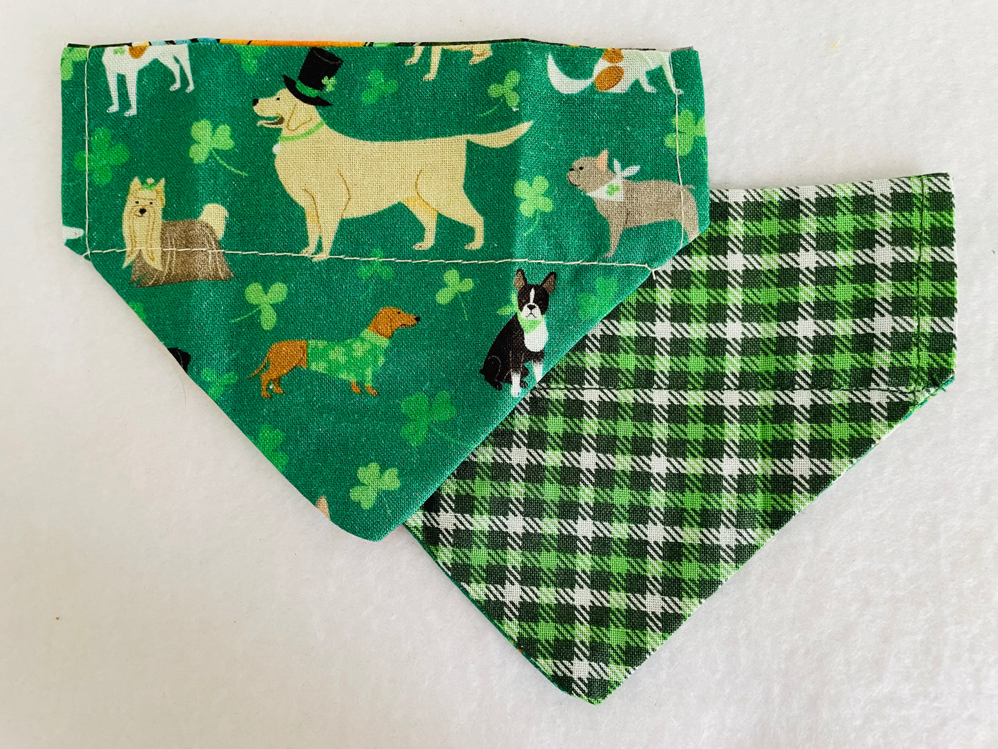Multiple St. Patty Dogs/Green Plaid