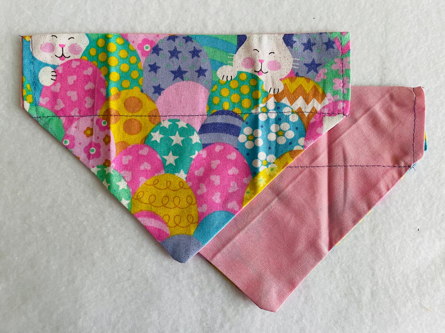 Easter Bunny & Eggs/Solid Light Pink