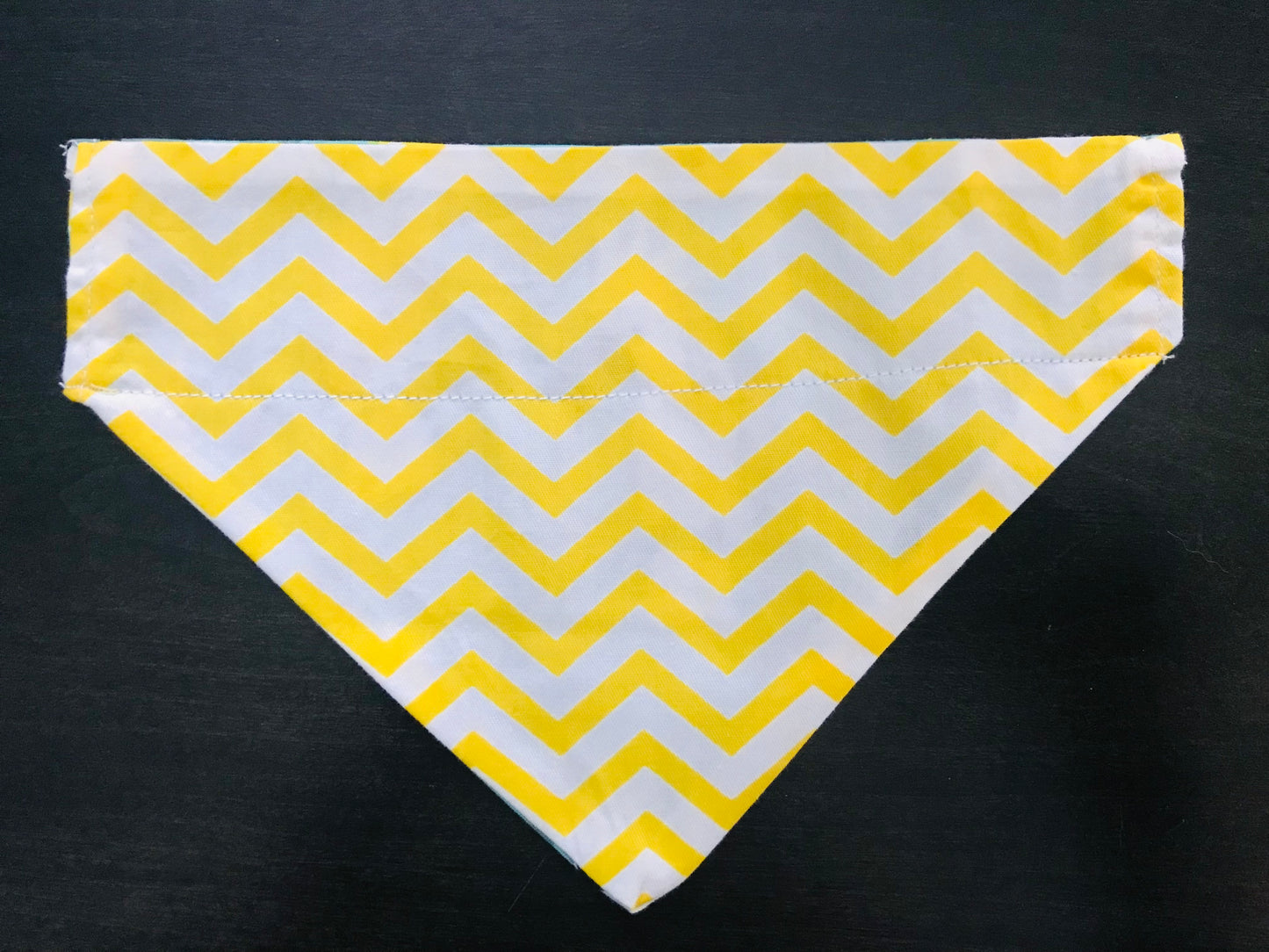 Tropical Birds/Yellow & White Chevron
