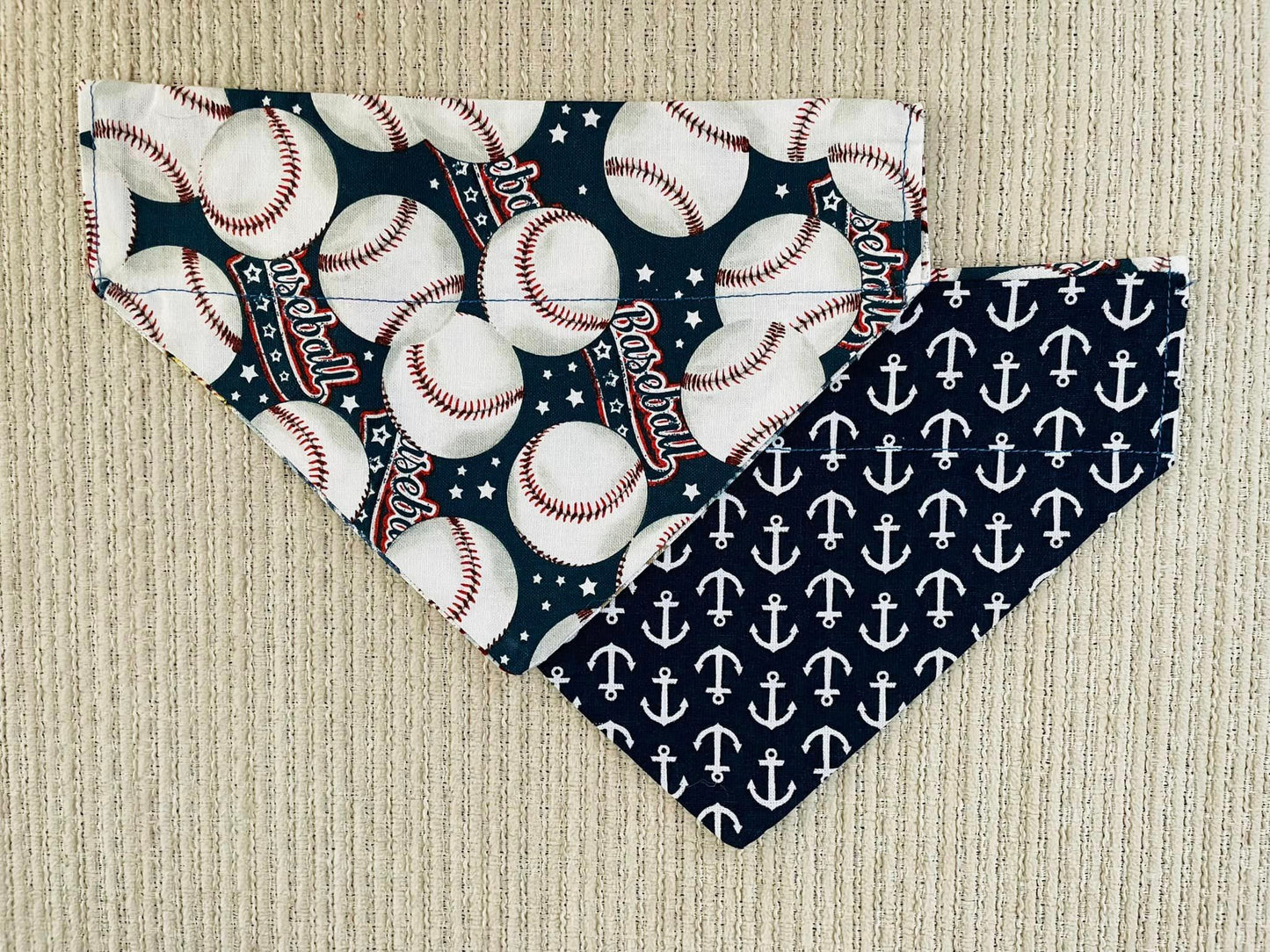 Baseballs (Blue)/White Anchors (Blue)