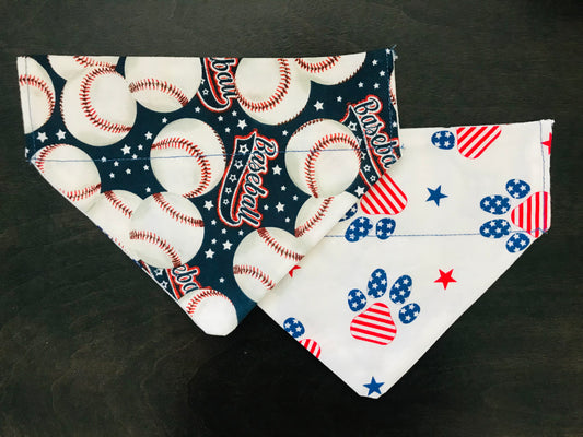 Patriotic Pawprints/Baseballs