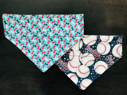 Red*White*Blue Bones/Baseballs (Dark Blue)