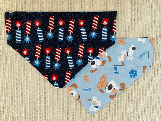 Firecrackers/Blue Dogs & Pawprints