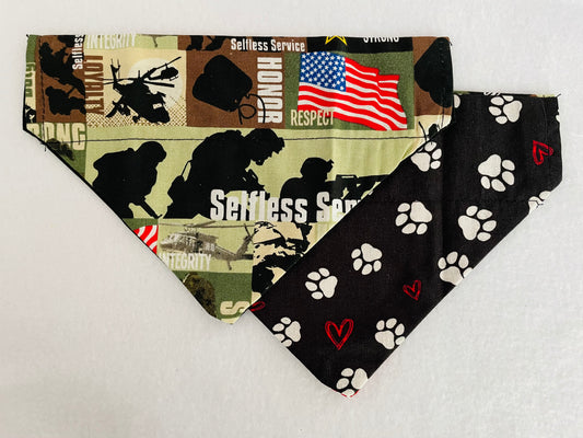 U.S. Army/Pawprints & Hearts