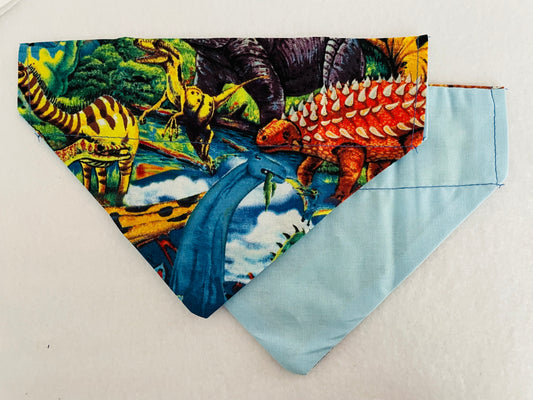 Dinosaurs/Solid Light Blue