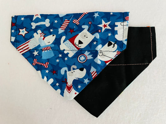 Patriotic Dogs/Solid Black