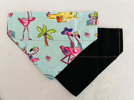 Flamingos/Solid Black