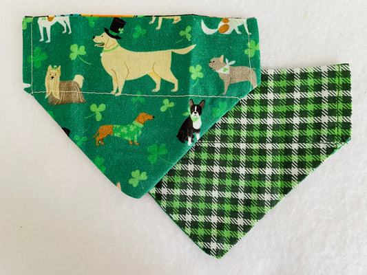 Multiple St. Patty Dogs/Green Plaid