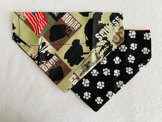 U.S. Army/White Pawprints