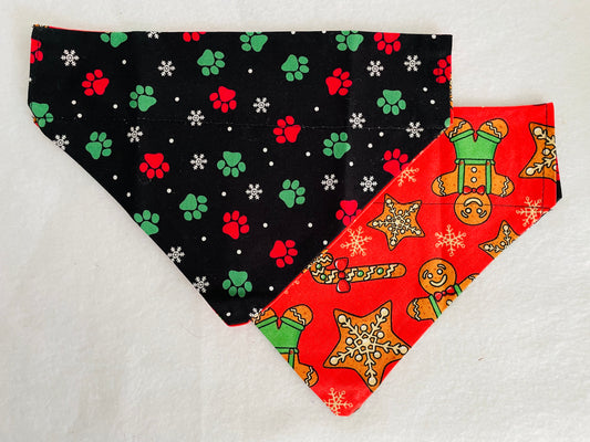 Red & Green Pawprints/Christmas Cookies