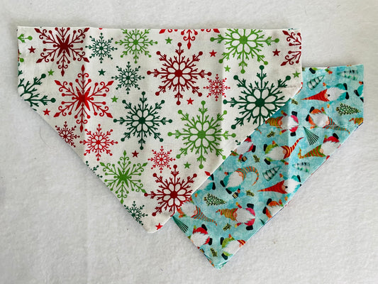 Red & Green Snowflakes/Christmas Gnomes