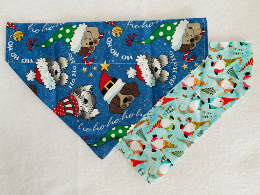 Christmas Gnomes/Christmas Dogs (Blue)