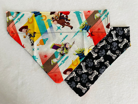 Toy Story/Pawprints & Bones (Black)