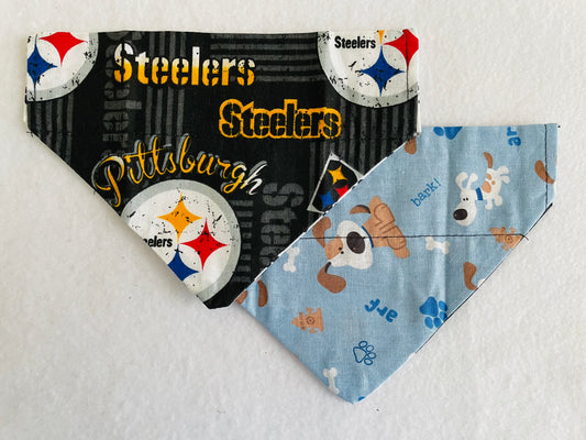 Steelers/Dogs & Pawprints (Blue)