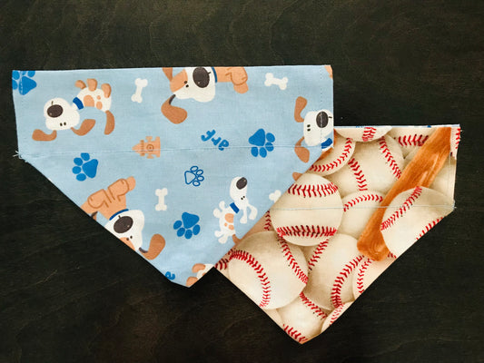 Baseballs/Dogs & Pawprints