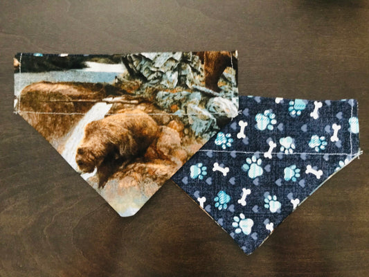 Bears in the River/Blue Pawprints & Bones