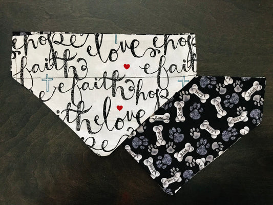 Faith*Love*Hope/Black Pawprints & Bones