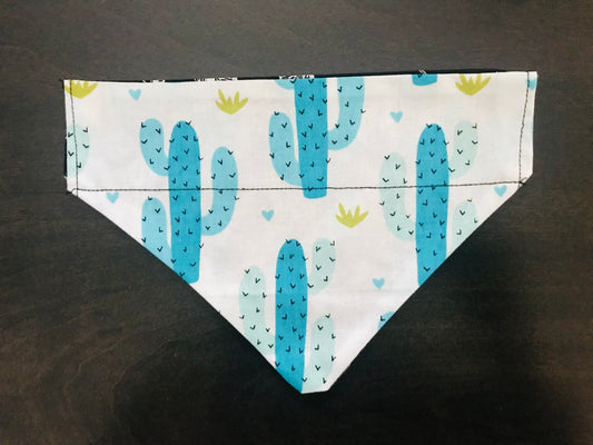 Cactus/White Feathers (Black)