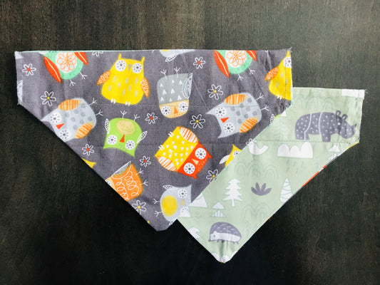 Colorful Owls/Woodland Friends (Green)