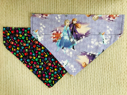 Multi-Colored Pawprints & Bones/Frozen