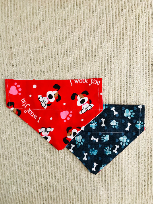 I Woof You/Blue Pawprints & Bones