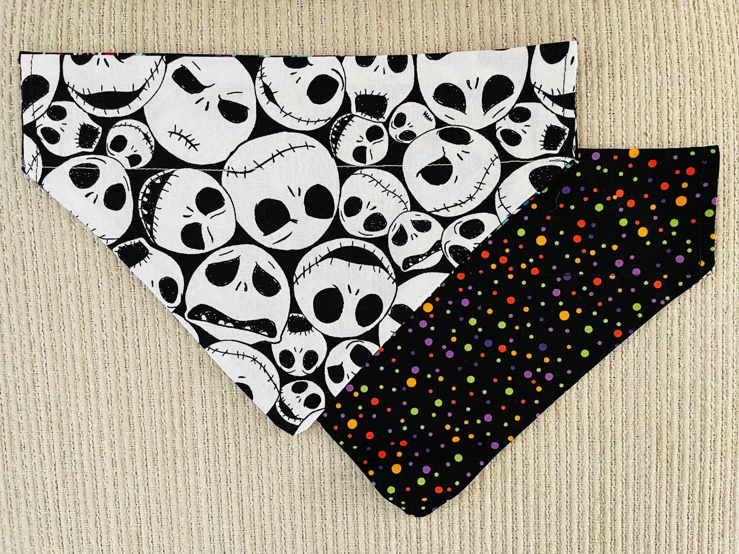 Jack Skeletons/Multi-Colored Polka Dots