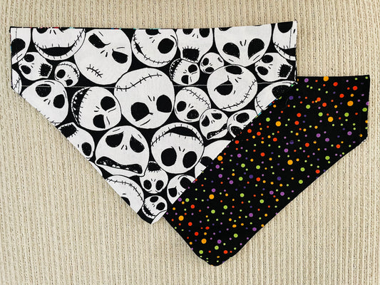 Jack Skeletons/Multi-Colored Polka Dots