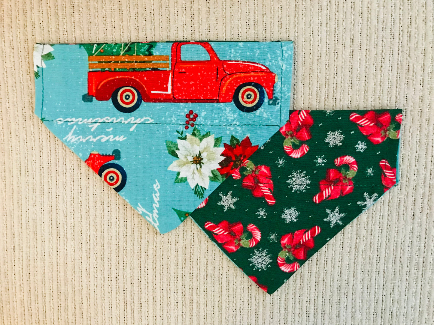 Candy Canes (Green)/Christmas Truck (Blue)