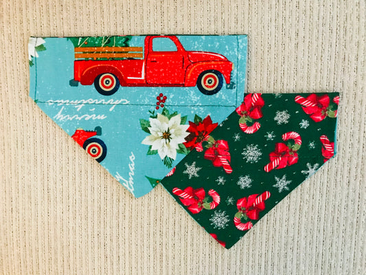 Candy Canes (Green)/Christmas Truck (Blue)