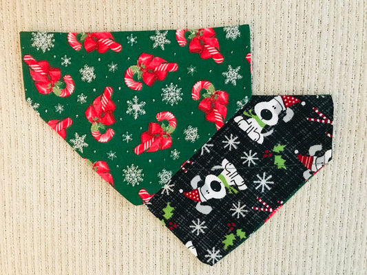 Candy Canes (Green)/Christmas Dogs (Black)