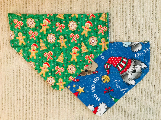 Christmas Dogs (Blue)/Candy Canes & Gingerbread Men (Green)